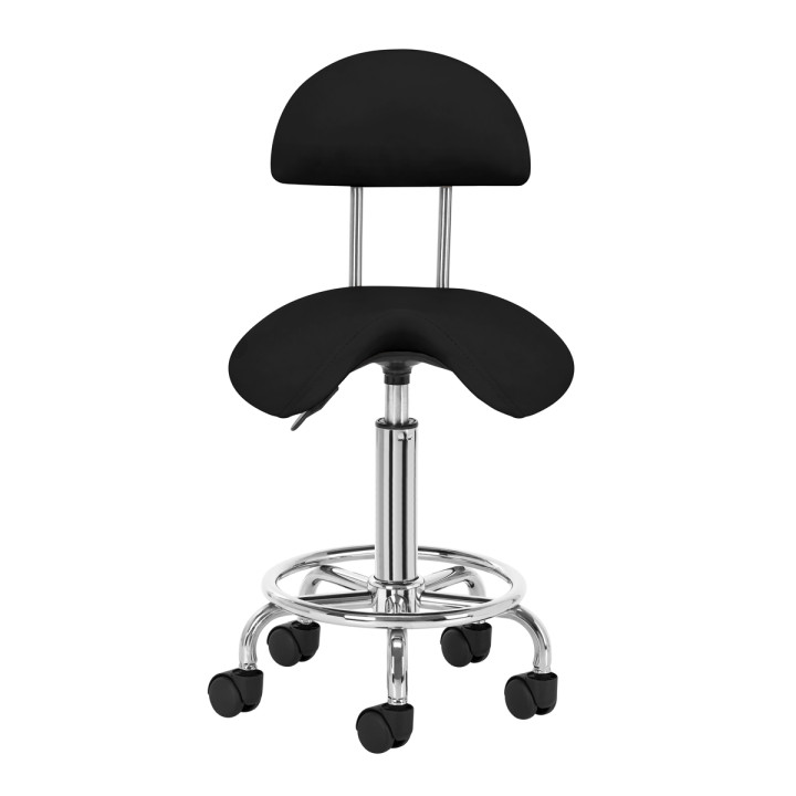 Taboret kosmetyczny 6001 czarny