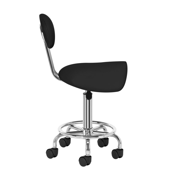 Taboret kosmetyczny 6001 czarny