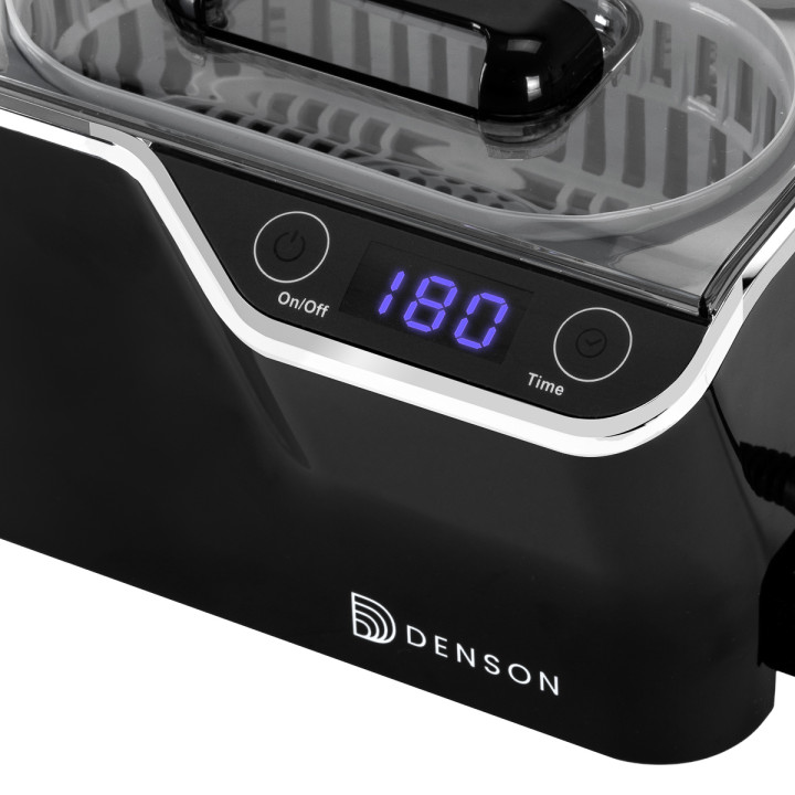 Myjka ultradźwiękowa DENSON ACDS-100 poj. 0,6 L 50W czarna