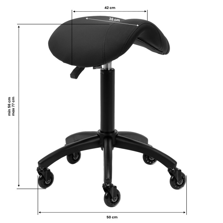 Taboret fryzjerski Gabbiano D032 czarny