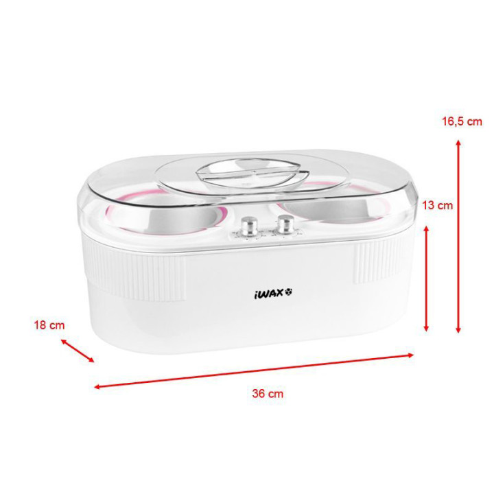 Podgrzewacz wosku iWax puszka 2w1 400 ml + 800 ml 400W