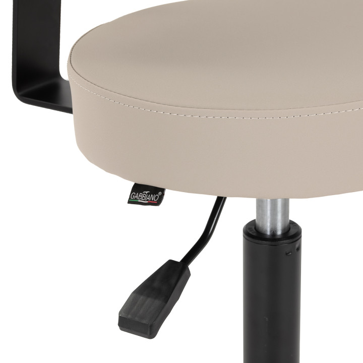 Taboret fryzjerski Gabbiano D026 beżowy