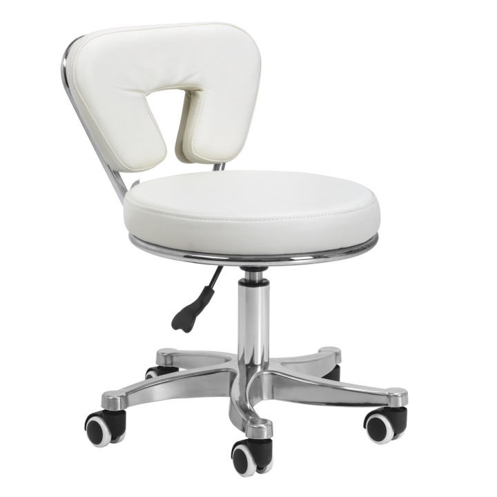 Taboret kosmetyczny do pedicure 9266 biały
