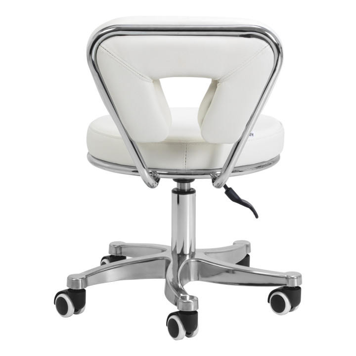 Taboret kosmetyczny do pedicure 9266 biały