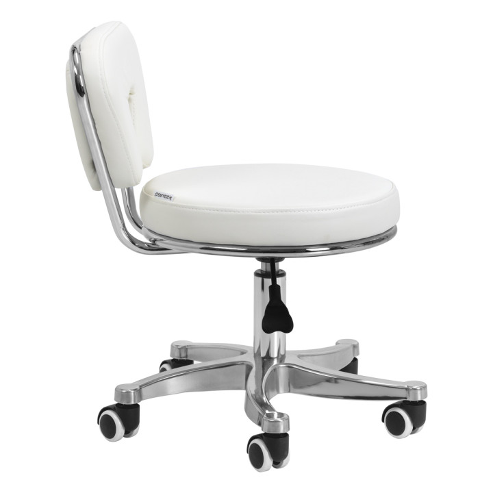 Taboret kosmetyczny do pedicure 9266 biały
