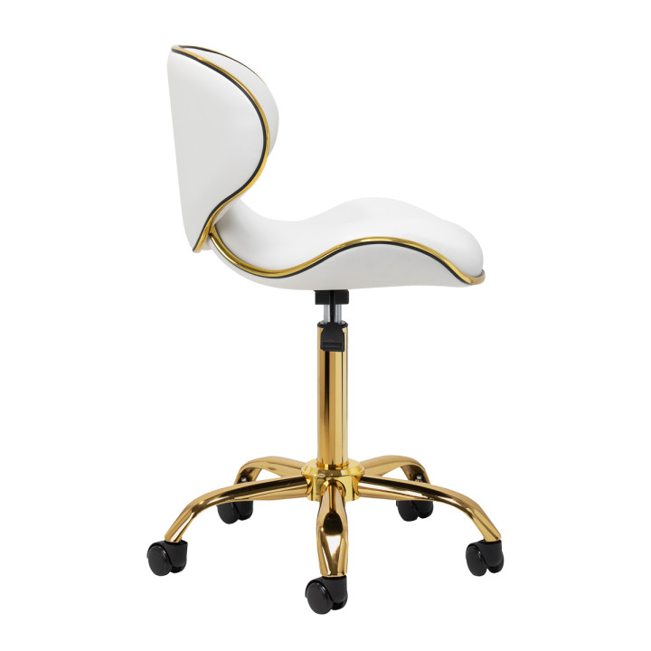 Taboret kosmetyczny Gabbiano Q-4599G biały