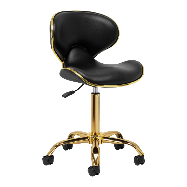 Taboret kosmetyczny Gabbiano Q-4599G czarny