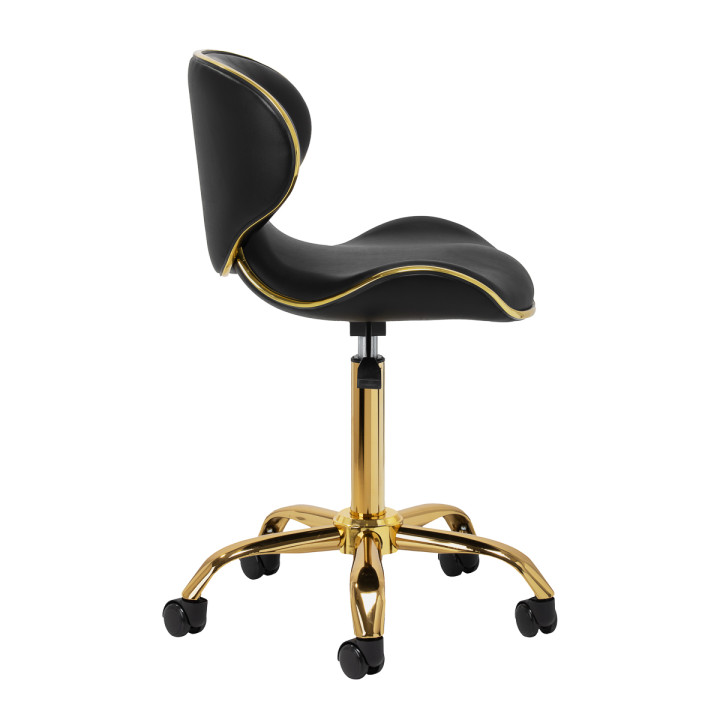 Taboret kosmetyczny Gabbiano Q-4599G czarny