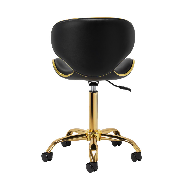 Taboret kosmetyczny Gabbiano Q-4599G czarny