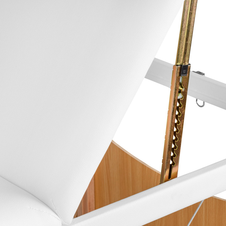 Stół składany do masażu drewniany Balance Lux 3 segmentowy 190x70 biały