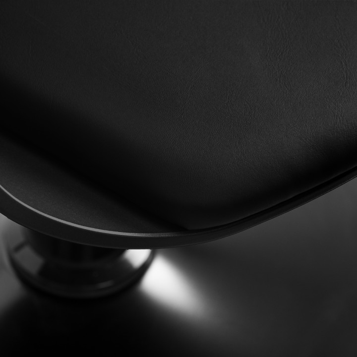 Fotel fryzjerski Hair System Halo Noir czarny