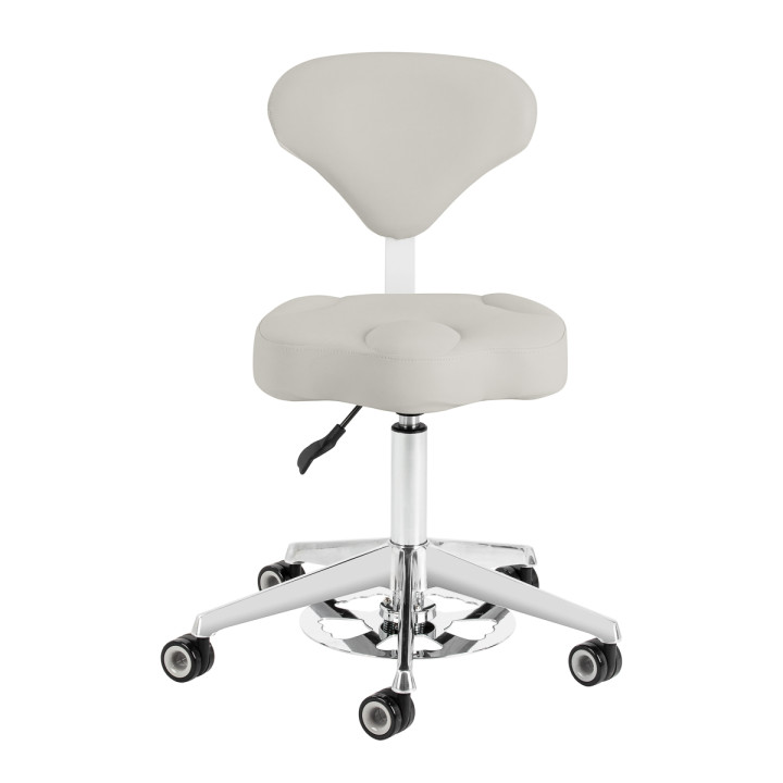 Taboret kosmetyczny Azzurro 156-F bump-up szary