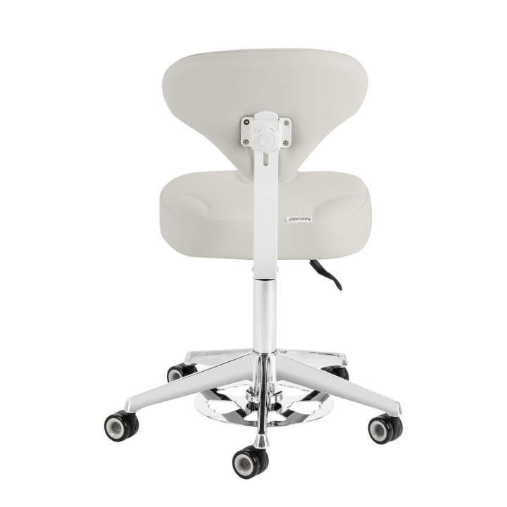 Taboret kosmetyczny Azzurro 156-F bump-up szary