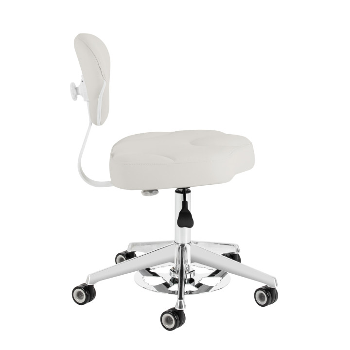 Taboret kosmetyczny Azzurro 156-F bump-up szary