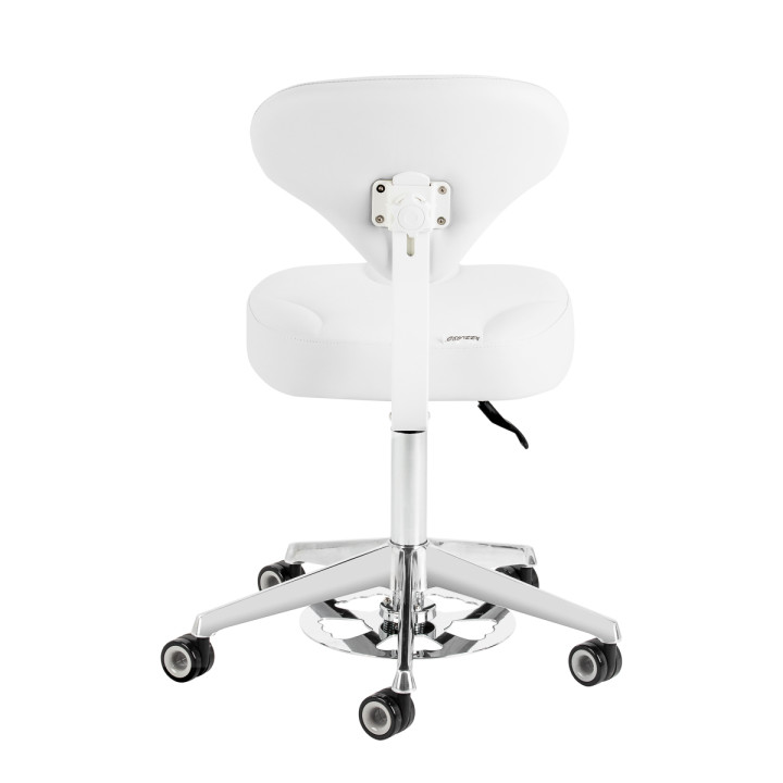 Taboret kosmetyczny Azzurro 156-F bump-up śnieżnobiały