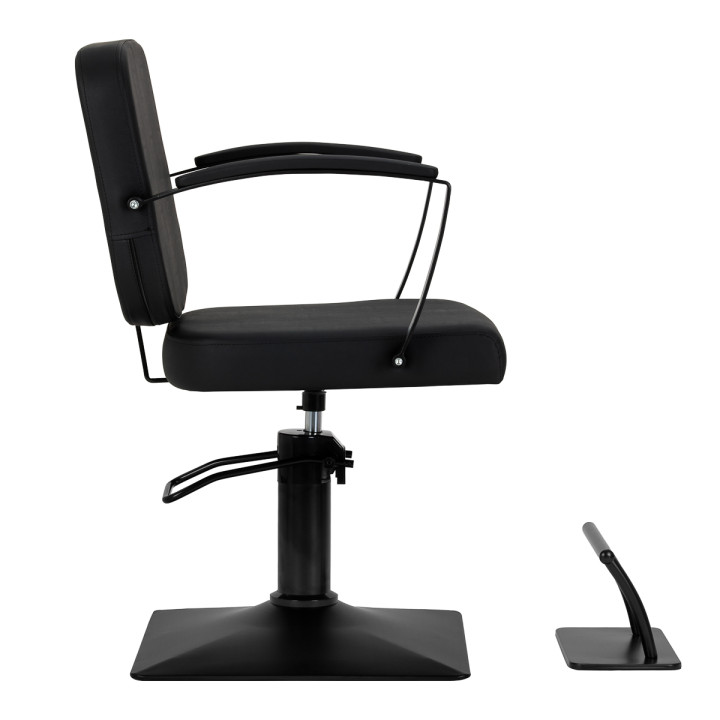 Fotel fryzjerski Hair System Edge Noir czarny