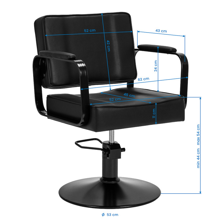 Fotel fryzjerski Hair System Studio Noir