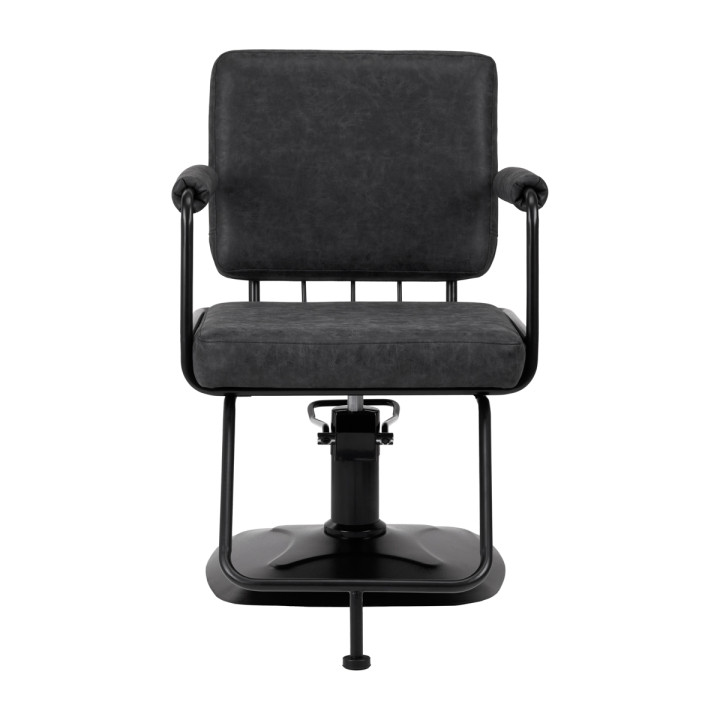 Fotel fryzjerski Gabbiano Katania Loft "Old Leather" czarny