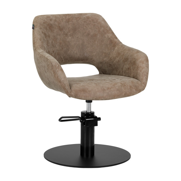 Fotel fryzjerski Gabbiano Morena Modern "Old Leather" brązowy