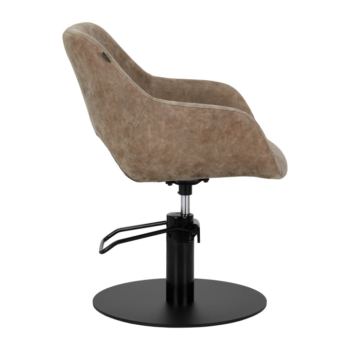 Fotel fryzjerski Gabbiano Morena Modern "Old Leather" brązowy