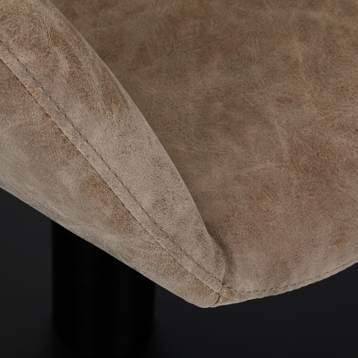 Fotel fryzjerski Gabbiano Morena Modern "Old Leather" brązowy