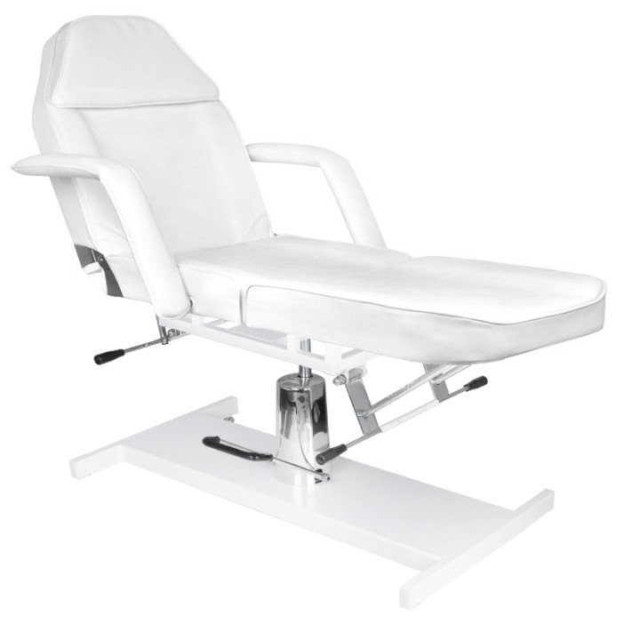 Fotel kosmetyczny hydrauliczny Basic 210 biały