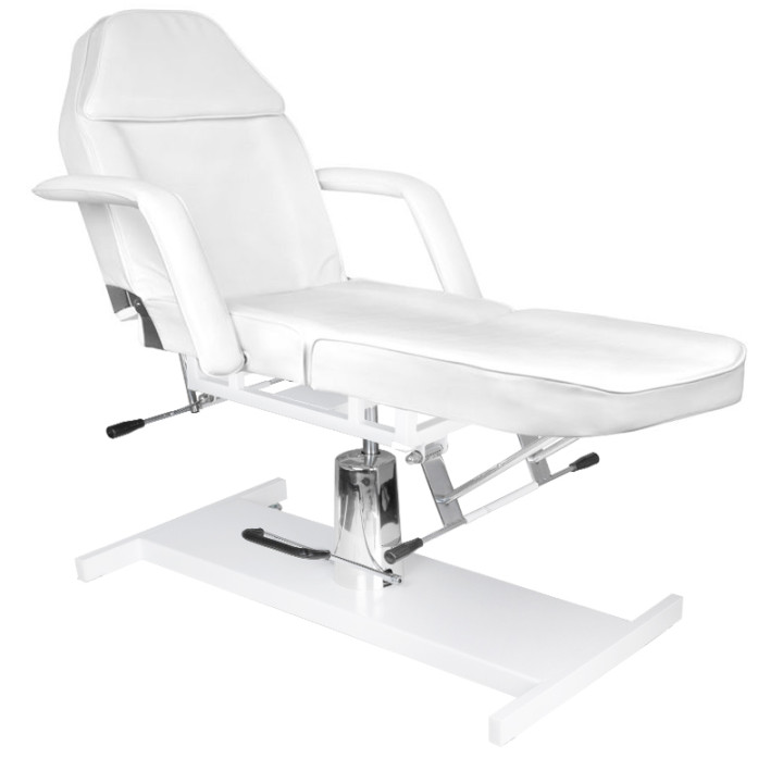 Fotel kosmetyczny hydrauliczny Basic 210 biały