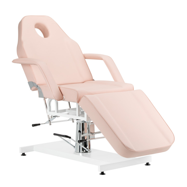 Fotel kosmetyczny hydrauliczny Basic 210 różowy