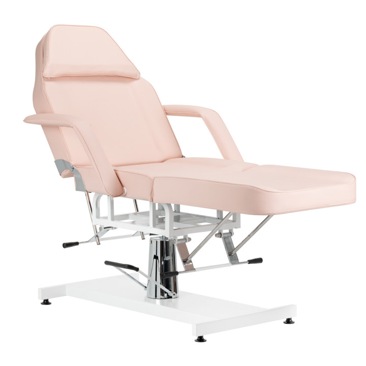 Fotel kosmetyczny hydrauliczny Basic 210 różowy