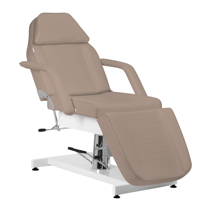 Fotel kosmetyczny hydrauliczny Sillon v2 210 szarobrązowy