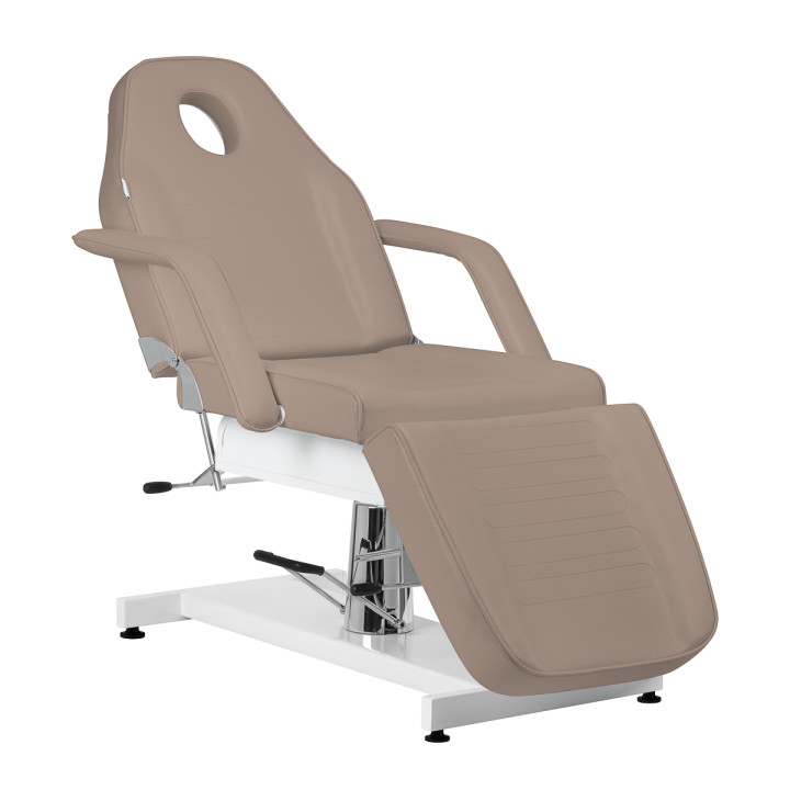 Fotel kosmetyczny hydrauliczny Sillon v2 210 szarobrązowy