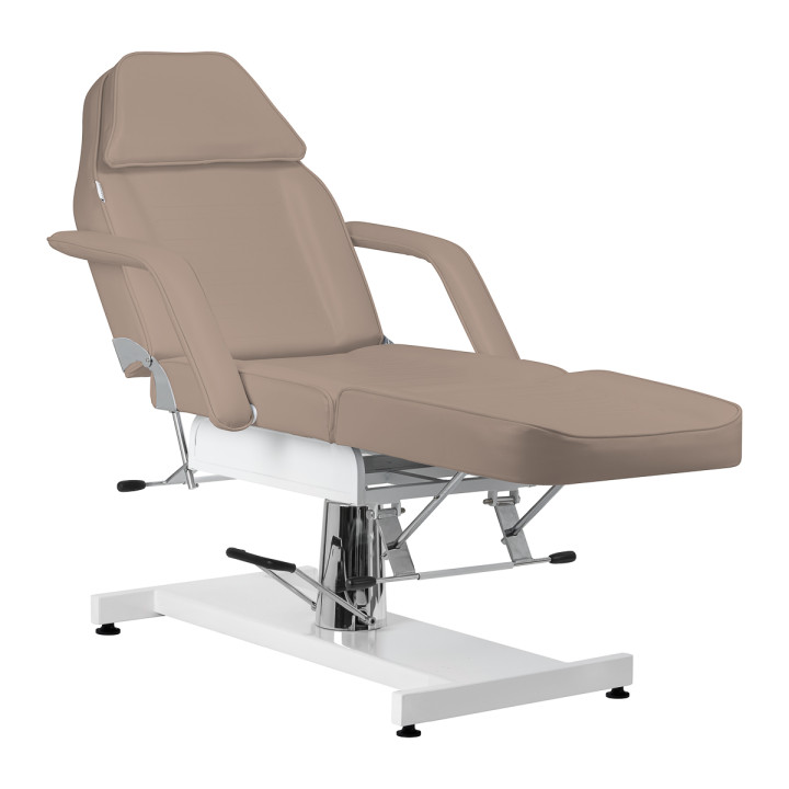 Fotel kosmetyczny hydrauliczny Sillon v2 210 szarobrązowy