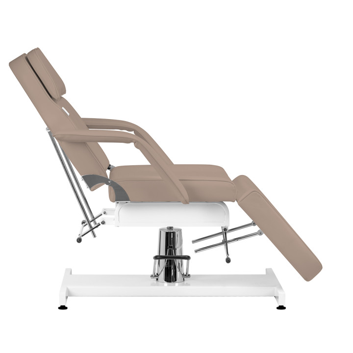 Fotel kosmetyczny hydrauliczny Sillon v2 210 szarobrązowy