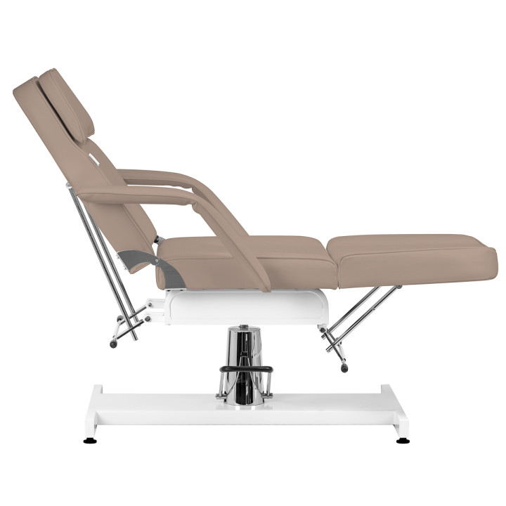 Fotel kosmetyczny hydrauliczny Sillon v2 210 szarobrązowy