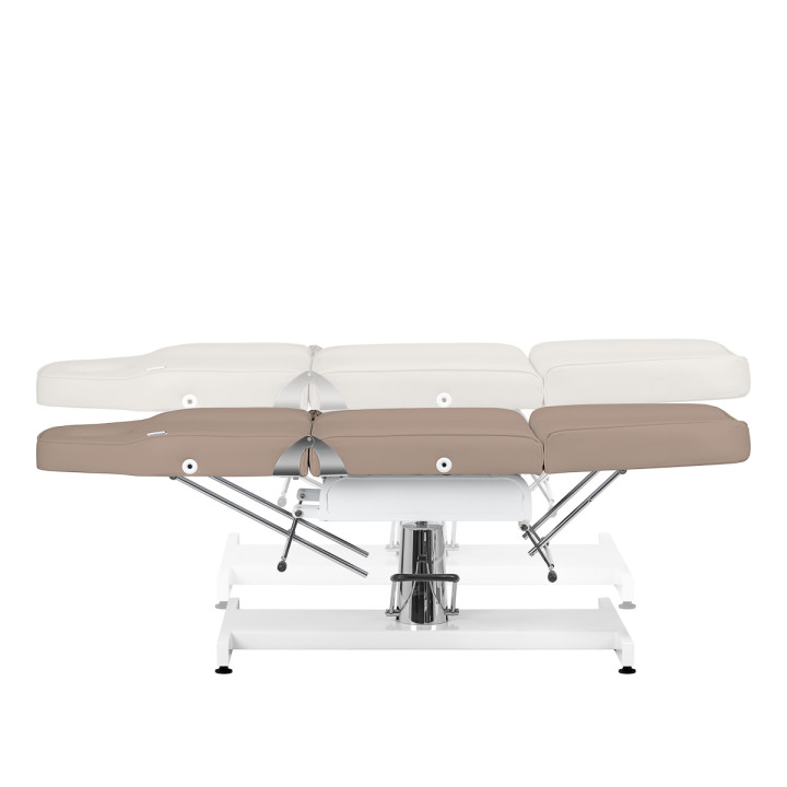 Fotel kosmetyczny hydrauliczny Sillon v2 210 szarobrązowy
