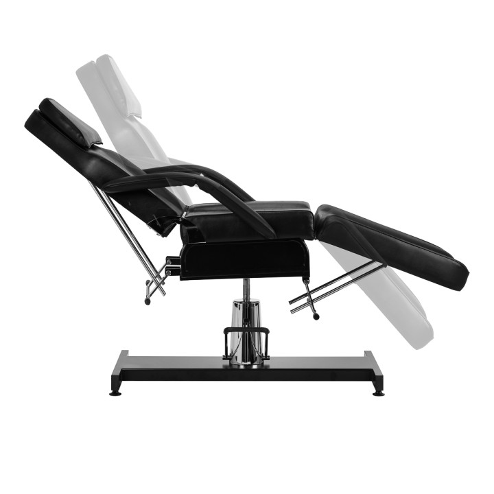 Fotel kosmetyczny hydrauliczny Sillon v2 210 czarny