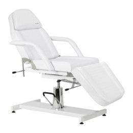 Fotel kosmetyczny hydrauliczny Sillon 210 z kołyską biały