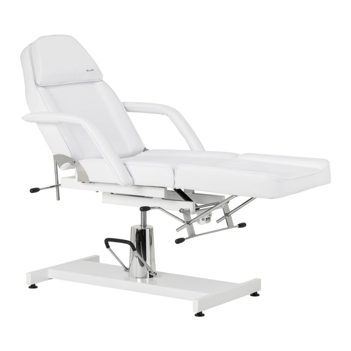 Fotel kosmetyczny hydrauliczny Sillon 210 z kołyską biały