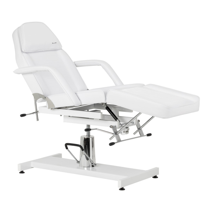 Fotel kosmetyczny hydrauliczny Sillon 210 z kołyską biały