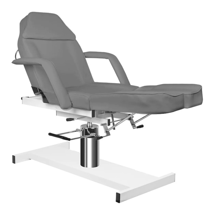 Fotel kosmetyczny hydrauliczny A 210C pedi szary
