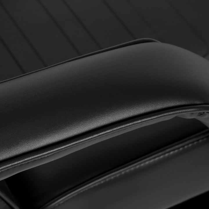 Fotel kosmetyczny hydrauliczny do pedicure Sillon 210 z kołyską i dzielonym podnóżkiem czarny