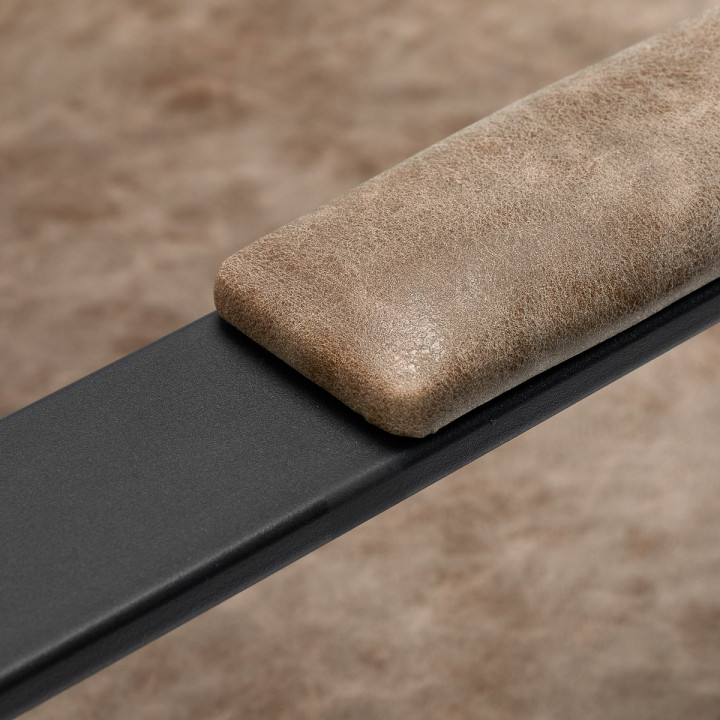 Fotel fryzjerski Gabbiano Modena "Old Leather" brązowy