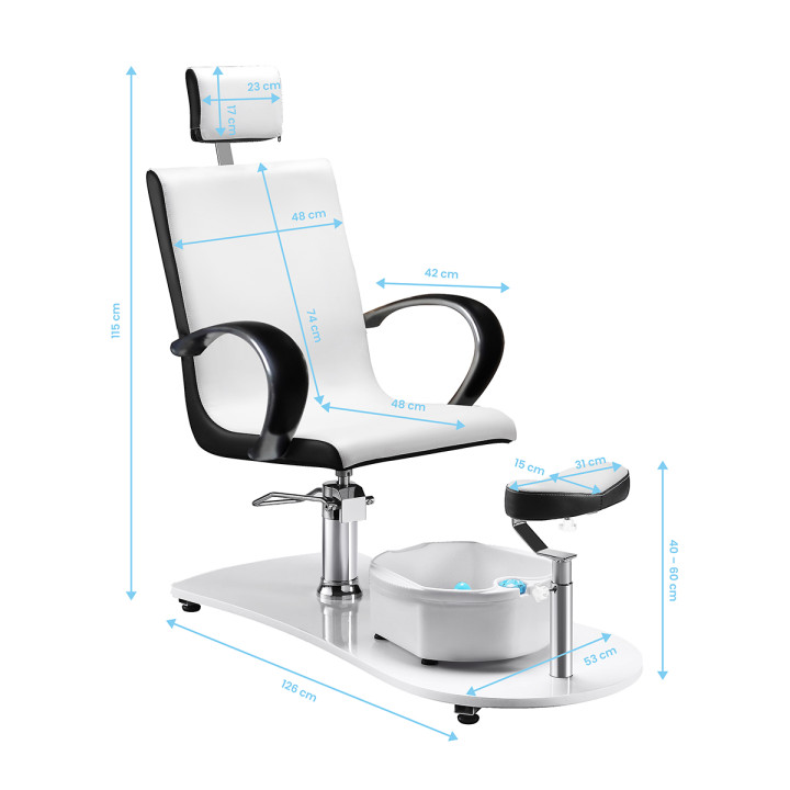 Fotel spa do pedicure z masażerem 308