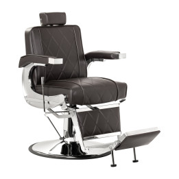 Fotel barberski Hair System BM88066 brązowy