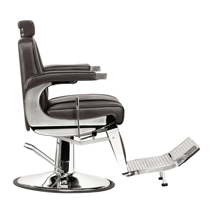 Fotel barberski Hair System BM88066 brązowy