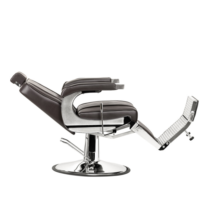 Fotel barberski Hair System BM88066 brązowy