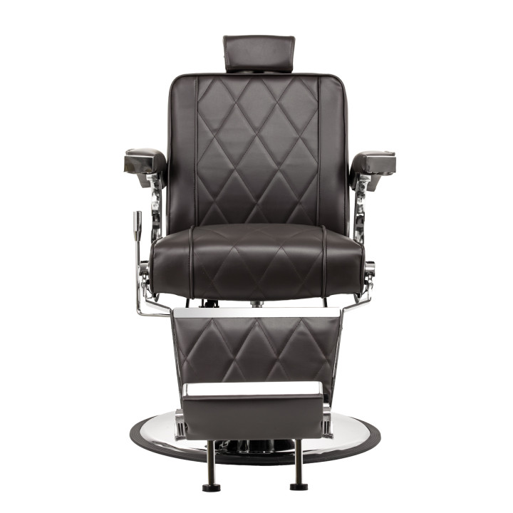 Fotel barberski Hair System BM88066 brązowy