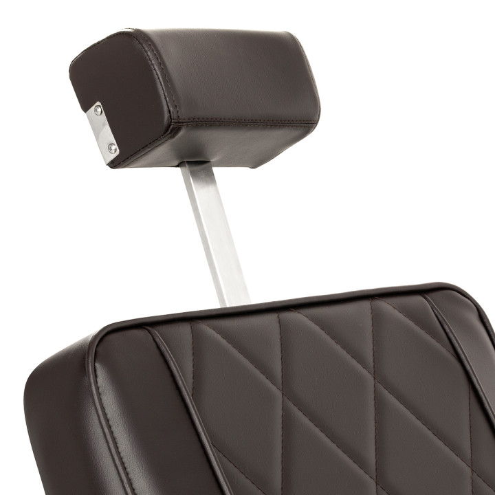 Fotel barberski Hair System BM88066 brązowy