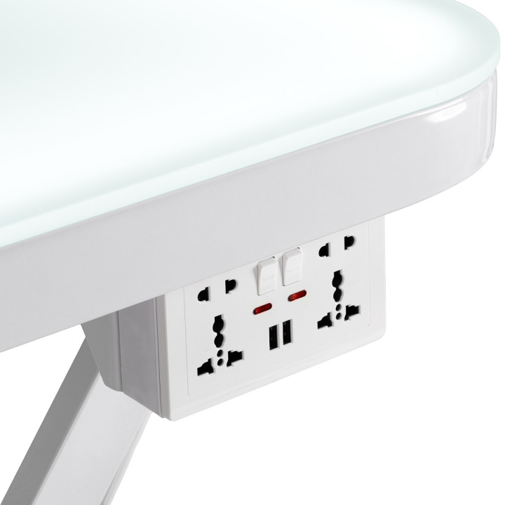 Stół groomerski elektryczny P4W 3 podświetlany biały