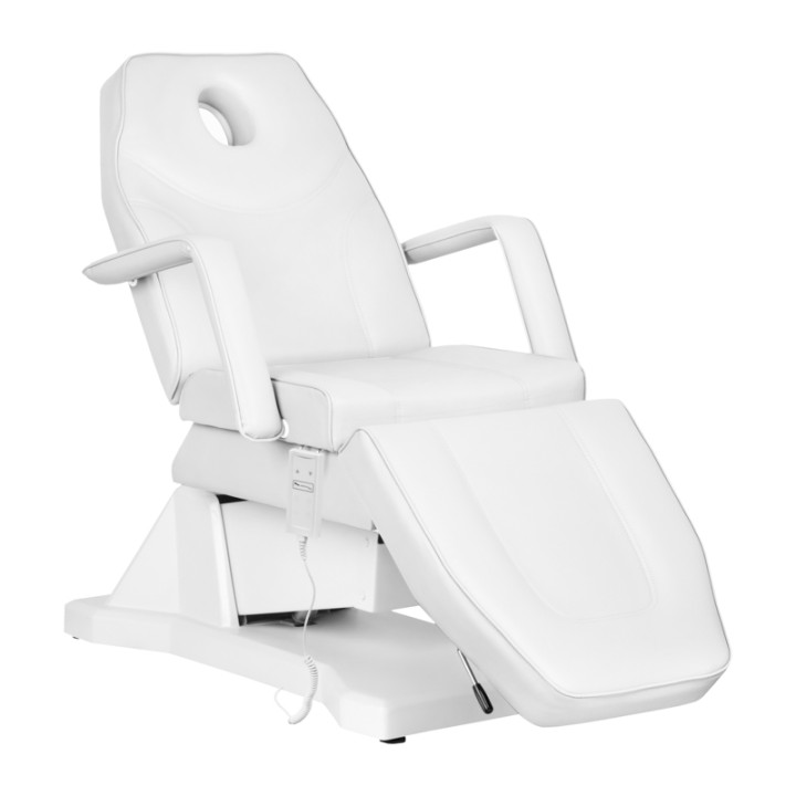 Fotel kosmetyczny elektryczny Sillon Soft 1 silnik biały
